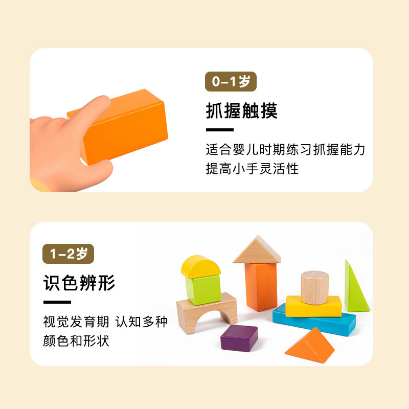 实木大颗粒积木婴幼儿童早教益智拼装1-3-6岁宝宝智力2玩具男女孩,淘宝优惠券,粉丝福利购,淘宝优惠卷
