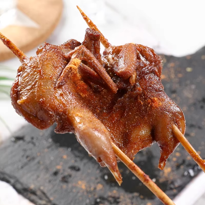 越汇红面大鹌鹑480克*5只烧烤油炸小吃腌制鹌鹑半成品香辣鹌鹑串,淘宝优惠券,粉丝福利购,淘宝优惠卷