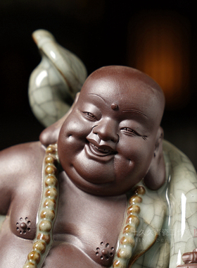 龙泉青瓷纯手工禅意风茶室佛像