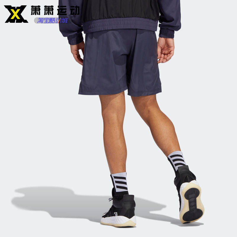 Adidas阿迪达斯男子夏季大LOGO休闲短裤篮球运动裤IHZ7029 HE2899-图1