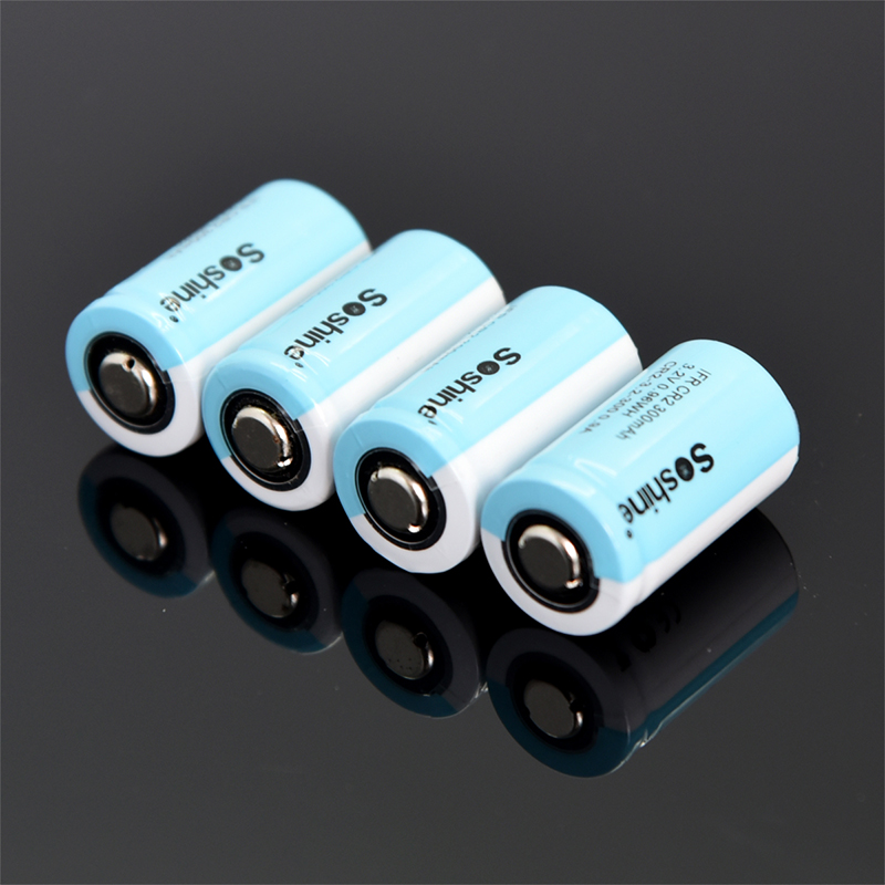 Soshine CR2磷酸铁锂电池IFR15266 充电电池 300mah 3.2V - 图2