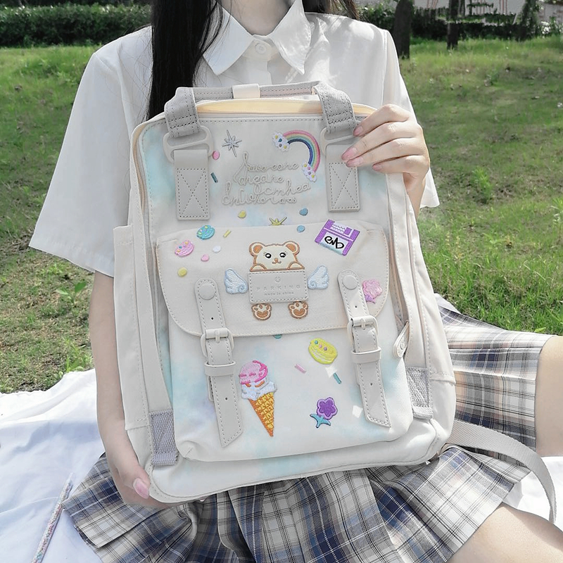 可爱儿童独角兽双肩包书包女小学生初中女生女童少女心原宿风背包