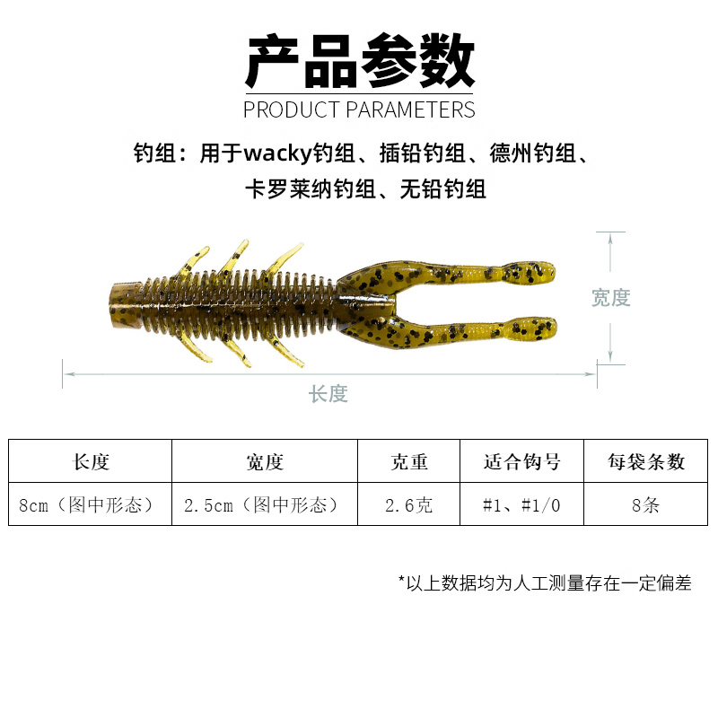 水上狙击白沙洲路亚基地内德倒钓浮水虾子路亚软饵虾形鲈鱼黑坑-图0