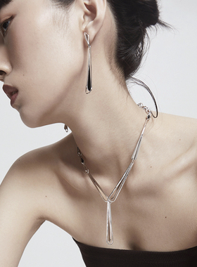 眼泪系列原创设计925银项链