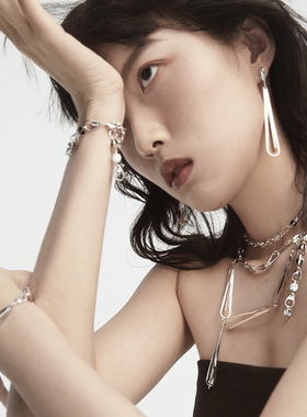 CHUNRAN水滴项链简约高级感银饰