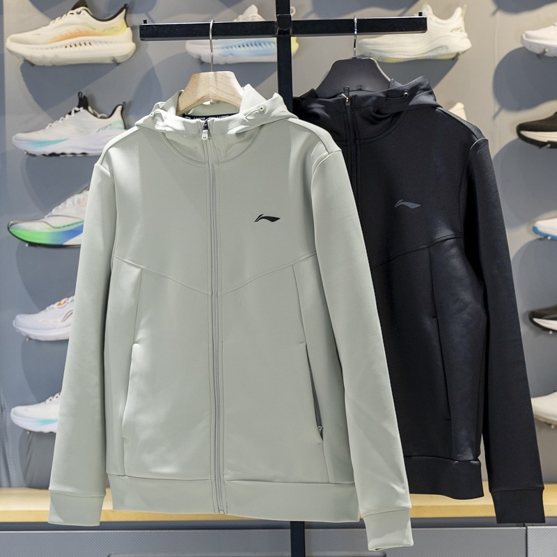 李宁针织连帽外套男子2025秋季新款健身系列开衫运动卫衣AFDVH25,淘宝优惠券,粉丝福利购,淘宝优惠卷