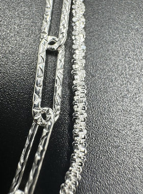 2026新款925银双链设计爆闪AB手链手饰送女友闺蜜生日礼物