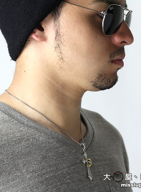 日本代购Good Vibrations潮流嘻哈个性925银吊坠配饰品男