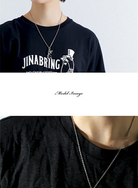 日本代购good vibrations潮牌日系925银饰眼镜框吊坠个性情侣项坠