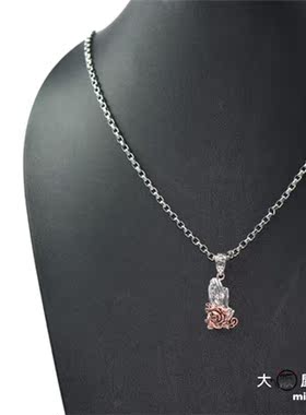 日本祈祷之手项坠银吊坠银