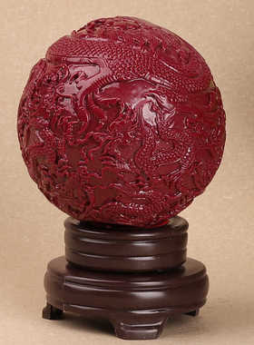 天然九龙戏珠球玄关紫金砂高含量