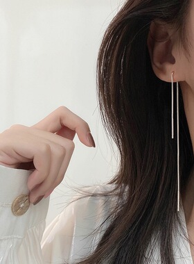 跨境热销耳线女简约款超长耳链日