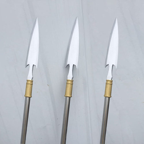 古代兵器木质长矛明代舞台影视道具龙刀枪不锈钢杆玩具儿童舞蹈 - 图0
