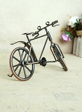 怀旧复古手工铁艺模型墙上置物架