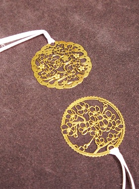 金属书签中国风精致樱花镂空书签创意黄铜古风文艺少年送孩子家人