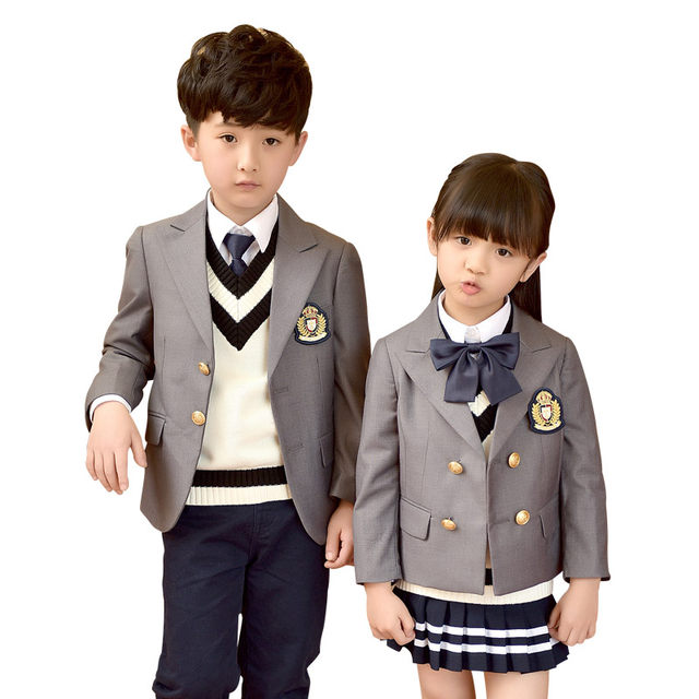 Children's winter Korean style first grade primary school uniforms