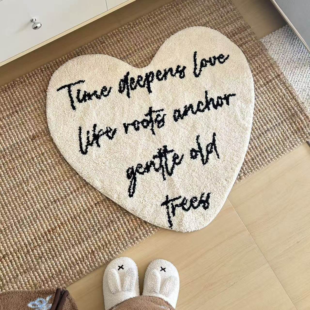Love letters flocked bedside blanket machine washable formaldehyde-free