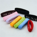 Хлопчатобумажная линия любовь бухни для волос головной убор, резиновая полоса голова веревка без шить