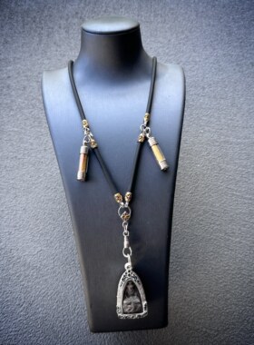 磁性硅胶钛钢不掉色项链