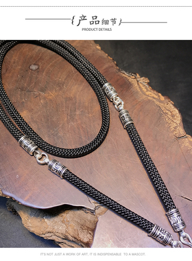 六字真言纯银泰国佛牌挂链