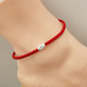 National style zodiac year 925 sterling silver 990 foot silver red rope black rope couple men and women bells transport beads anklets Pixiu