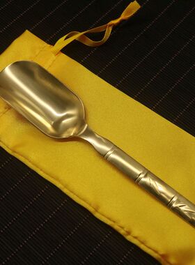 香炉清理工具佛尘扫黄铜檀木高档佛尘扫供奉用品佛具清理香灰清理