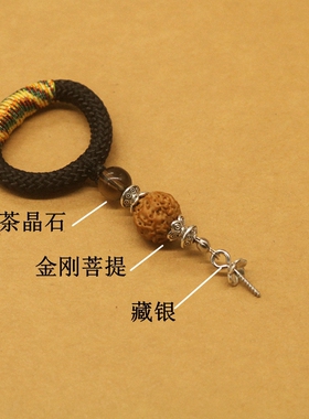 文玩葫芦挂绳无龙头帽钉款