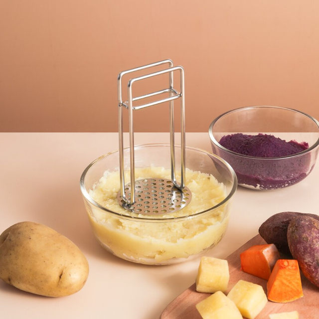 Punching machine, mashed potato, mashed tool, baby, fruit puree supplementary food, manual mashing machine, stainless steel mashing machine