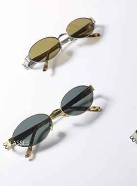 oldschool椭圆UV400近视太阳镜