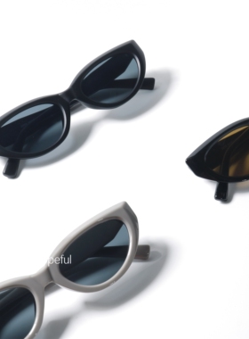 磨砂质感猫眼形状韩版太阳眼镜