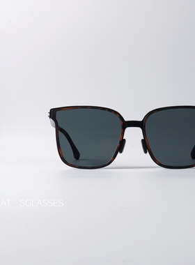 芥末绿色超薄极简UV400太阳眼镜