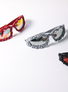 小众设计感不规则UV400太阳眼镜