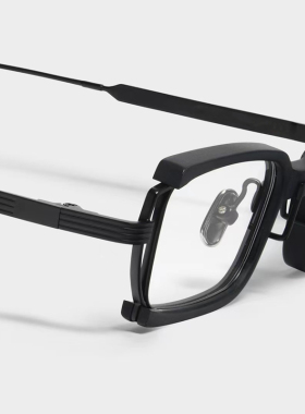 窄框机能风朋克黑框黄色太阳眼镜