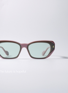 苏雅少女粉UV400多边形百搭墨镜