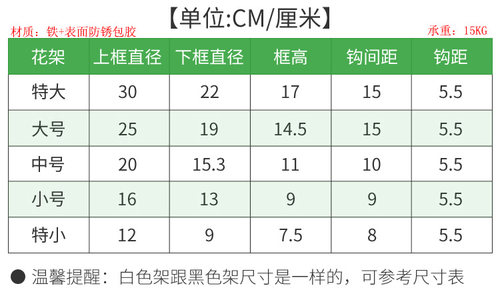 圆形盆挂架 阳台圆型花盆专用铁架 挂架花架垂吊花篮铁艺花架铁架 - 图1