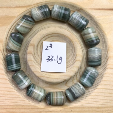 ②天然玛瑙高密度千层桶珠三花润透未脱脂藏传民族风念佛珠手串链