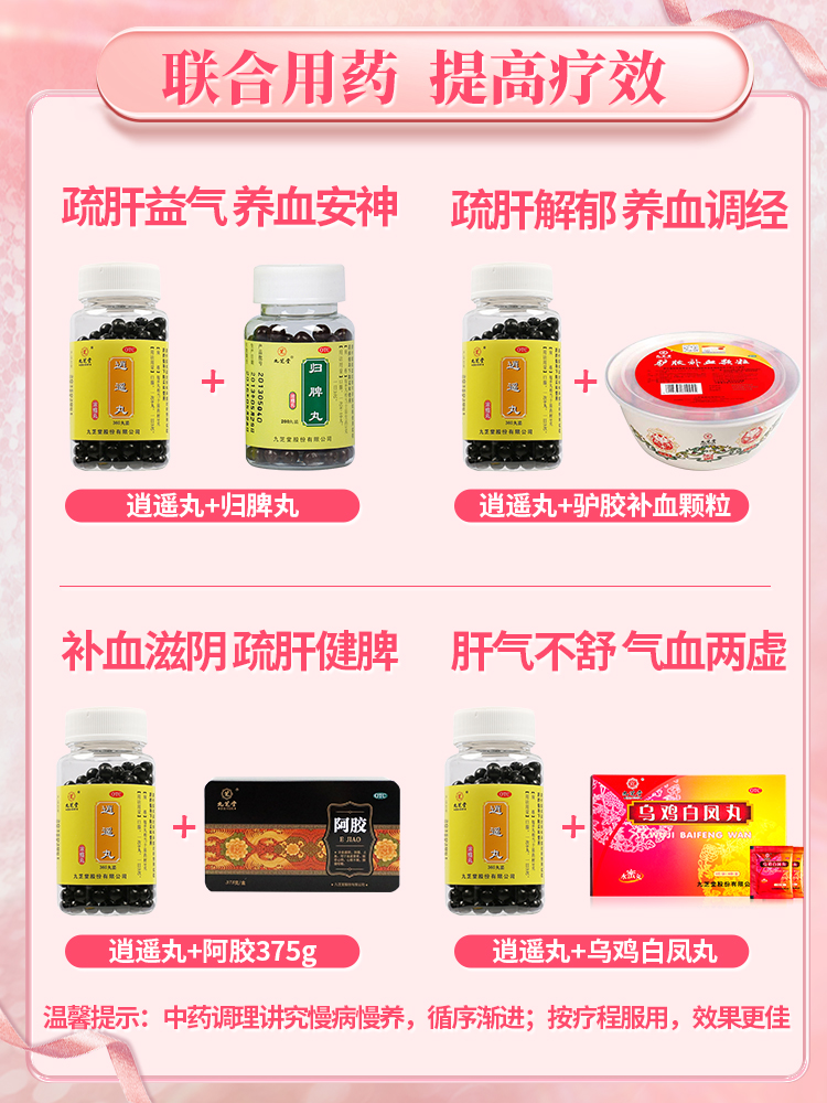 九芝堂逍遥丸（浓缩丸）360丸疏肝健脾调经补血厌食月经不调-图3