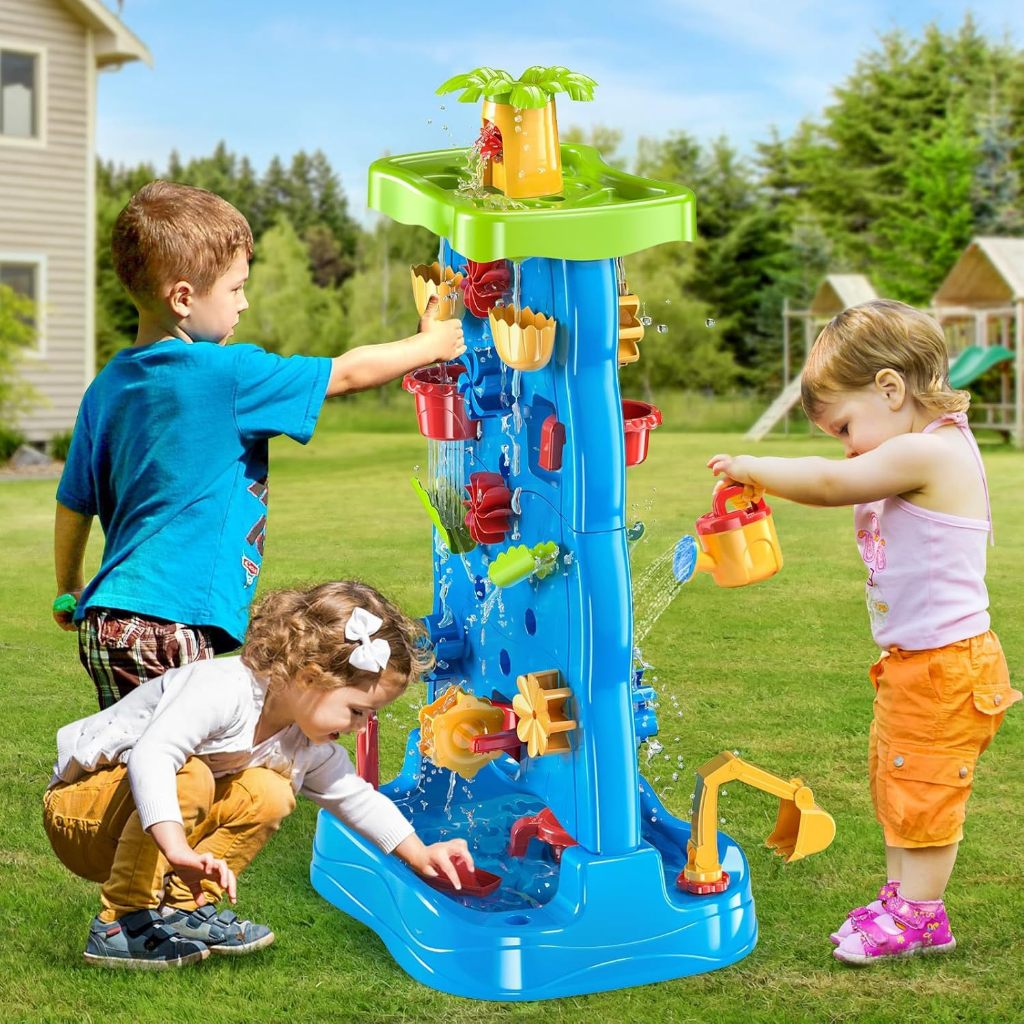 出口儿童瀑布款玩水玩具套装90cm户外沙滩戏水waterfall table - 图2