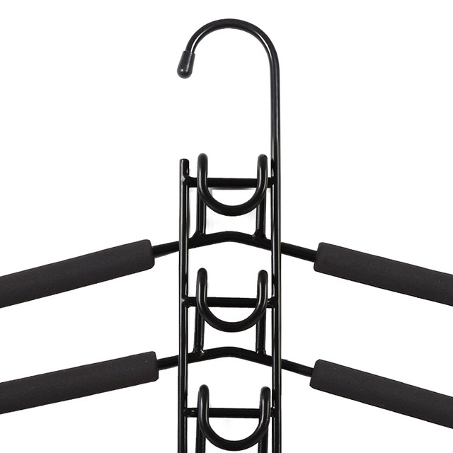 Multi-layer clothes hanger storage artifact saves space