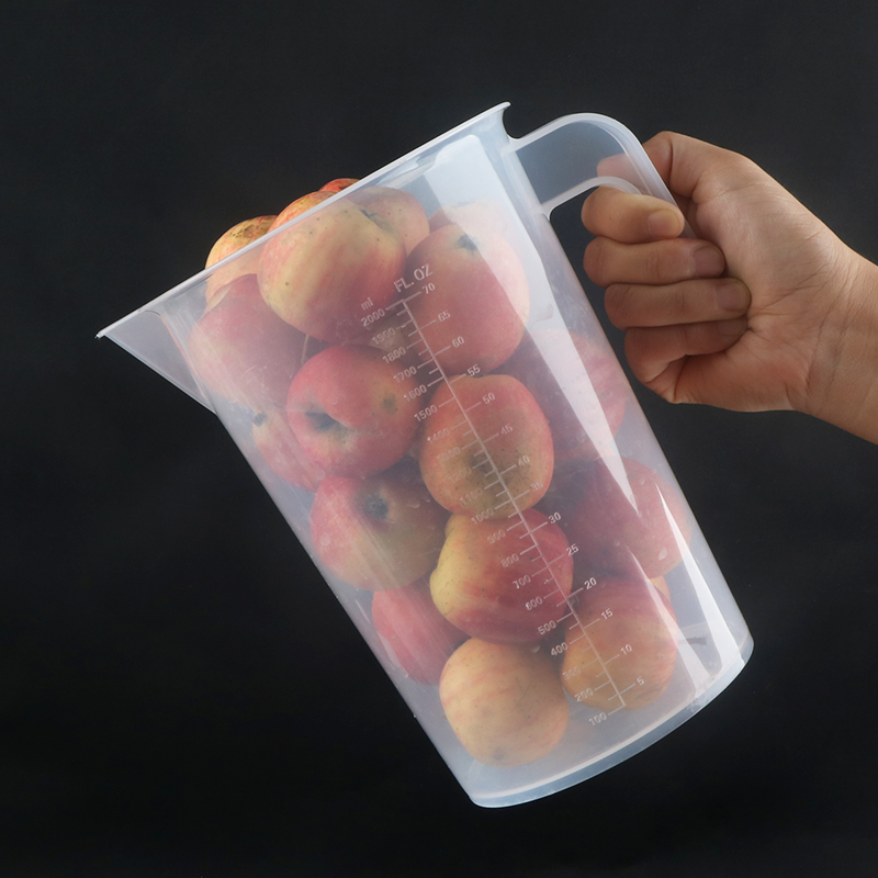 塑料量杯商用带盖带刻度烧杯毫升测量杯子计量杯大容量加厚5000ml - 图1