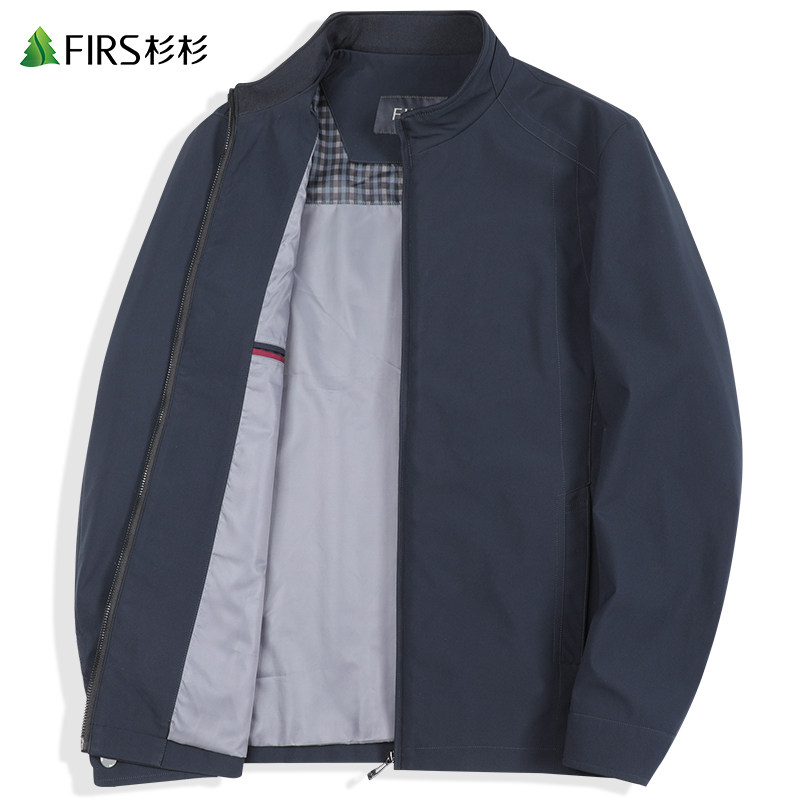 杉杉男装2020秋季新款中年立领夹克 杉杉夹克