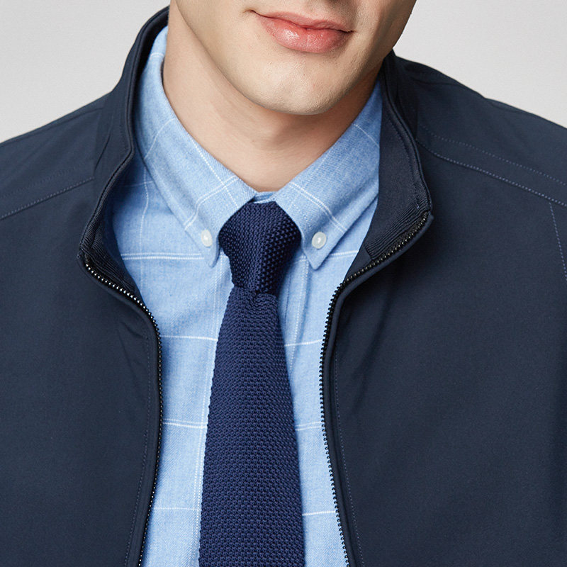 杉杉男装2020秋季新款中年立领夹克 杉杉夹克