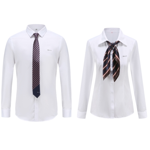 比亚迪新款衬衫白色工作服海洋网E网衬衣王朝4S店工装销售制服