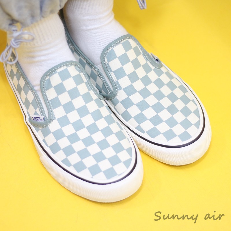 Sunny现货 VANS低帮蓝色SLIP ON SF沙滩一脚蹬板鞋VN0A4BX8CG2 - 图0