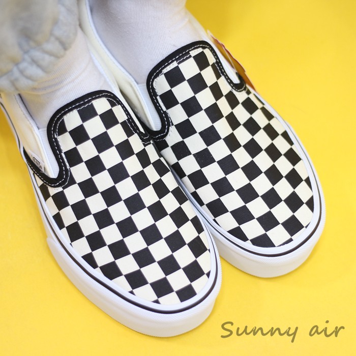 Sunny现货 VANS松糕SLIP-ON STACKFORM厚底棋盘一脚蹬VN0A7Q5RTYQ - 图0