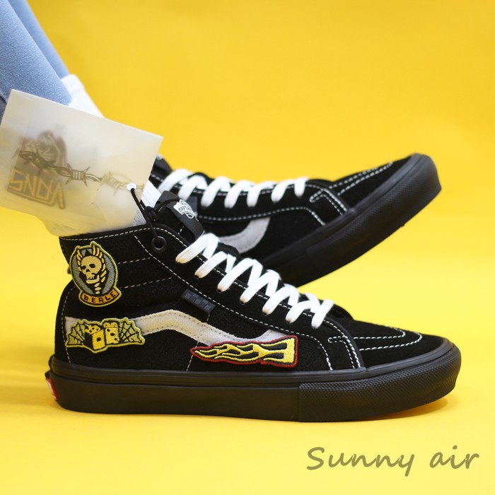 Sunny现货 VANS限定高帮SKATE SK8-HI DECON魔术贴VN0A5KYBBKA-图0