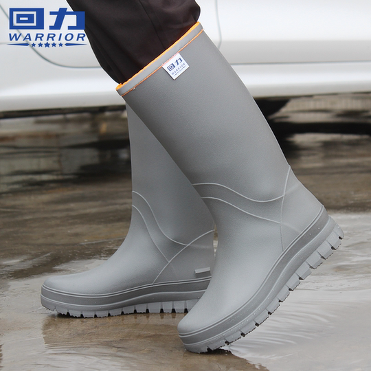 回力男士雨鞋2025新款防滑高筒防水鞋劳保耐磨男款胶鞋中筒雨靴