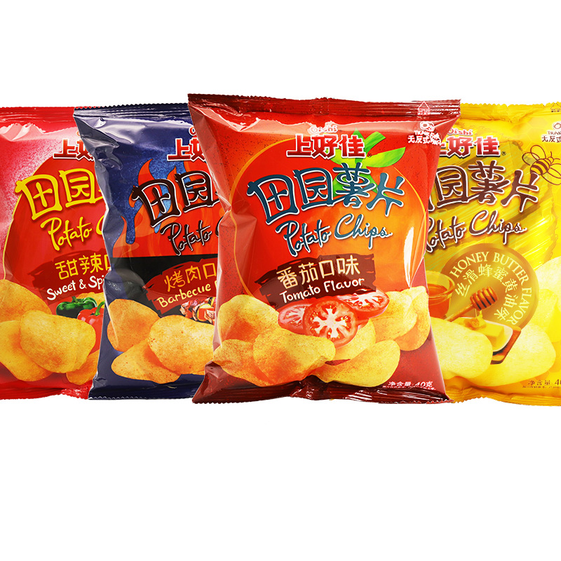 上好佳鲜虾片虾条薯片洋葱圈零食大礼包解馋小吃怀旧休闲食品批发 - 图3