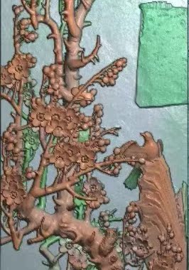 精雕图花鸟挂壁 深梅兰竹菊669 东阳木雕工艺品挂件挂屏屏风
