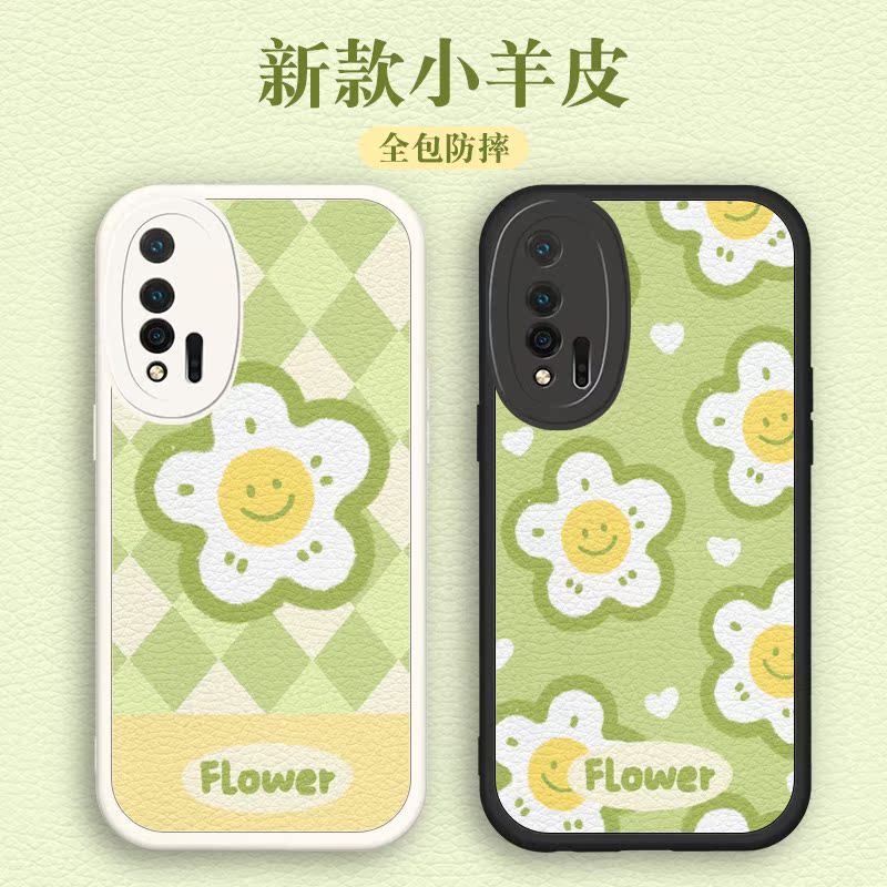 适用华为nova8手机壳新款高档小羊皮nova7pro镜头全包防摔5g硅胶女款nova6se小清新可爱花朵创意女生网红ins - 图1